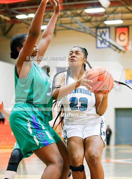 Thumbnail 1 in Woodside vs Forest Park (StatVa Girls Basketball Classic) photogallery.