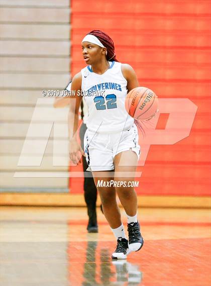 Thumbnail 2 in Woodside vs Forest Park (StatVa Girls Basketball Classic) photogallery.