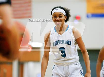 Thumbnail 2 in Woodside vs Forest Park (StatVa Girls Basketball Classic) photogallery.