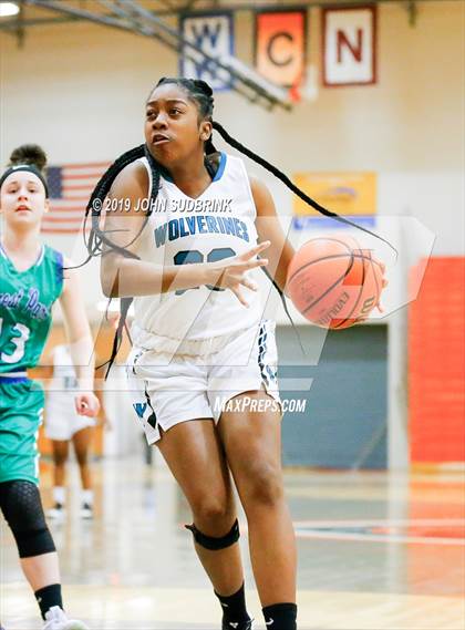 Thumbnail 3 in Woodside vs Forest Park (StatVa Girls Basketball Classic) photogallery.