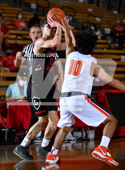 Thumbnail 1 in Orange Lutheran vs. Rolling Hills Prep (Mater Dei Extravaganza) photogallery.