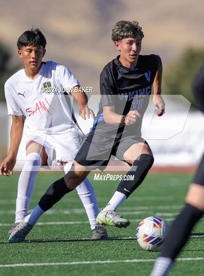 Thumbnail 3 in South Tahoe vs. Sports Leadership & Management (NIAA 3A State Finals) photogallery.