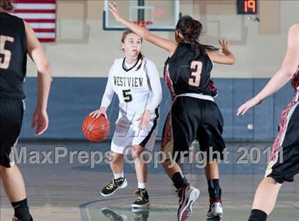 Thumbnail 2 in Clovis West vs Westview (So Cal Holiday Prep Classic) photogallery.