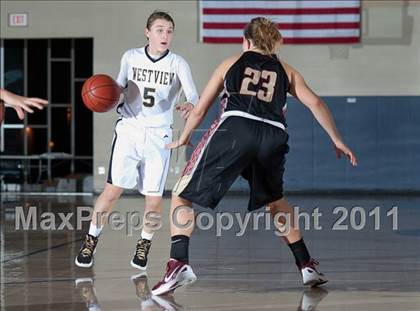 Thumbnail 2 in Clovis West vs Westview (So Cal Holiday Prep Classic) photogallery.