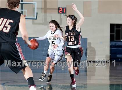 Thumbnail 2 in Clovis West vs Westview (So Cal Holiday Prep Classic) photogallery.
