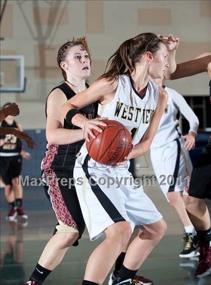 Thumbnail 2 in Clovis West vs Westview (So Cal Holiday Prep Classic) photogallery.