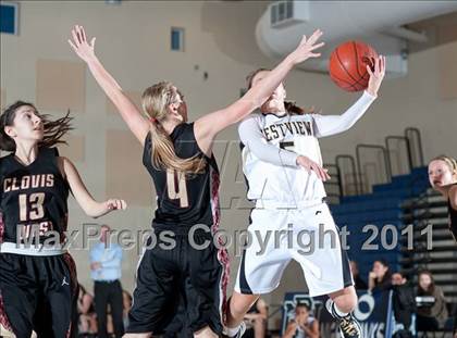 Thumbnail 1 in Clovis West vs Westview (So Cal Holiday Prep Classic) photogallery.