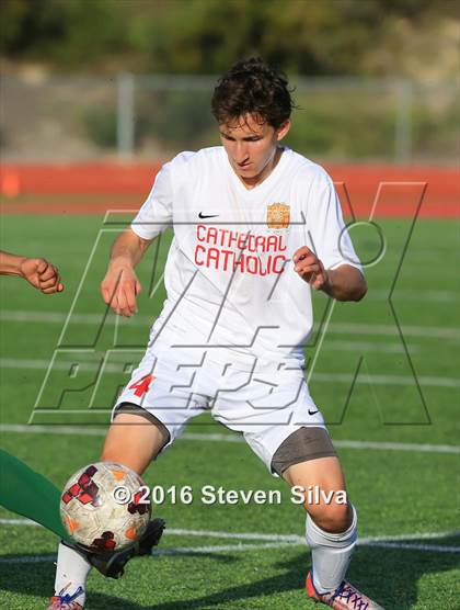 Thumbnail 3 in Cathedral Catholic vs. Santa Barbara (CIF SoCal Regional D1 Semifinal) photogallery.