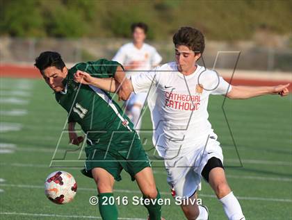Thumbnail 2 in Cathedral Catholic vs. Santa Barbara (CIF SoCal Regional D1 Semifinal) photogallery.