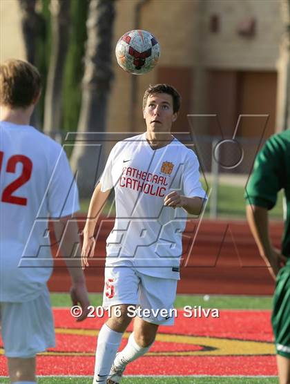 Thumbnail 3 in Cathedral Catholic vs. Santa Barbara (CIF SoCal Regional D1 Semifinal) photogallery.