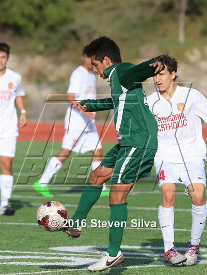 Thumbnail 2 in Cathedral Catholic vs. Santa Barbara (CIF SoCal Regional D1 Semifinal) photogallery.