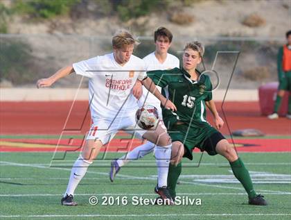 Thumbnail 1 in Cathedral Catholic vs. Santa Barbara (CIF SoCal Regional D1 Semifinal) photogallery.
