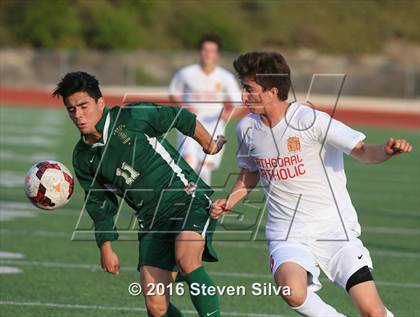 Thumbnail 3 in Cathedral Catholic vs. Santa Barbara (CIF SoCal Regional D1 Semifinal) photogallery.