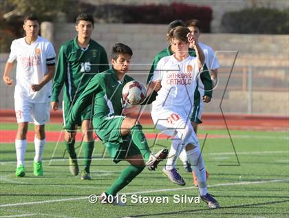 Thumbnail 2 in Cathedral Catholic vs. Santa Barbara (CIF SoCal Regional D1 Semifinal) photogallery.