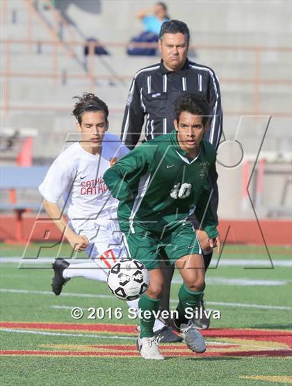 Thumbnail 1 in Cathedral Catholic vs. Santa Barbara (CIF SoCal Regional D1 Semifinal) photogallery.