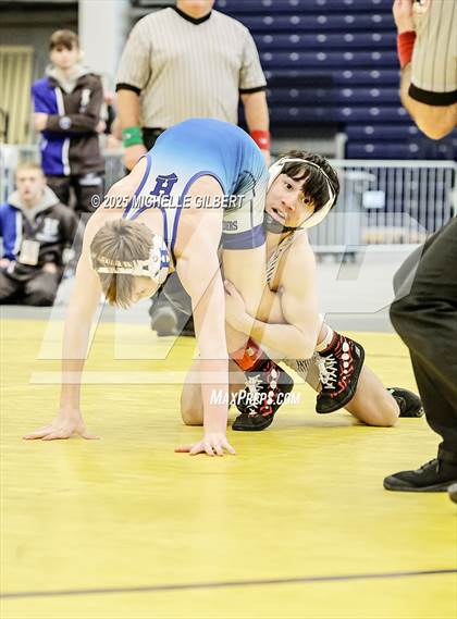 Thumbnail 2 in NYSPHSAA Wrestling Dual Finals Semi-Final (Horseheads vs Farmingdale) photogallery.