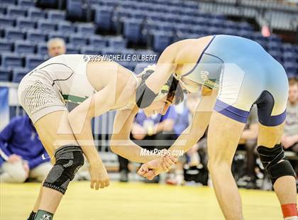Thumbnail 2 in NYSPHSAA Wrestling Dual Finals Semi-Final (Horseheads vs Farmingdale) photogallery.