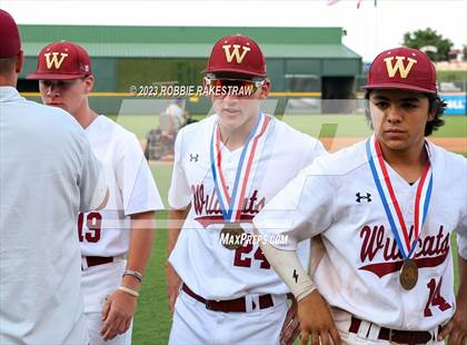 Thumbnail 2 in Cypress Woods vs. Flower Mound (UIL 6A Baseball State Semifinal Medal Ceremony) photogallery.