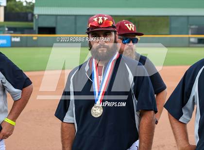 Thumbnail 2 in Cypress Woods vs. Flower Mound (UIL 6A Baseball State Semifinal Medal Ceremony) photogallery.