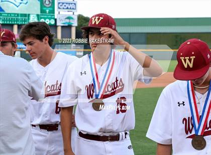 Thumbnail 2 in Cypress Woods vs. Flower Mound (UIL 6A Baseball State Semifinal Medal Ceremony) photogallery.