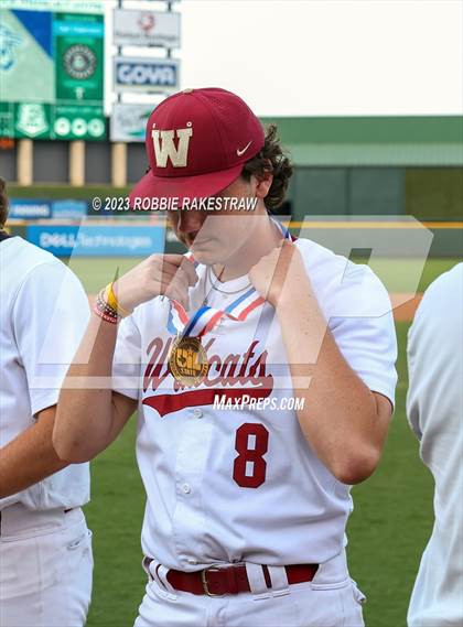 Thumbnail 2 in Cypress Woods vs. Flower Mound (UIL 6A Baseball State Semifinal Medal Ceremony) photogallery.