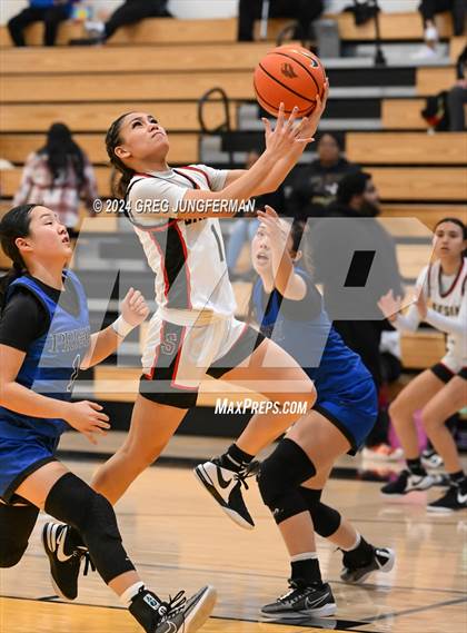 Thumbnail 2 in Priory vs. Salesian College Preparatory (Bishop O'Dowd MLK Classic) photogallery.