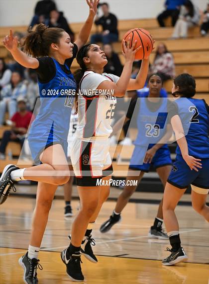 Thumbnail 2 in Priory vs. Salesian College Preparatory (Bishop O'Dowd MLK Classic) photogallery.