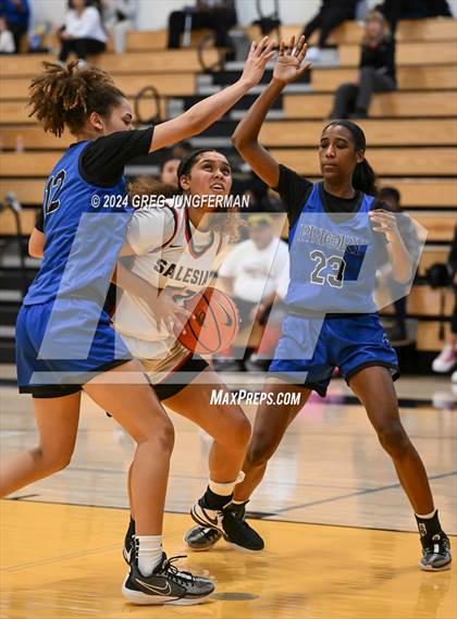Thumbnail 2 in Priory vs. Salesian College Preparatory (Bishop O'Dowd MLK Classic) photogallery.