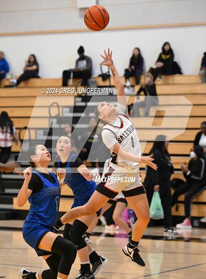 Thumbnail 2 in Priory vs. Salesian College Preparatory (Bishop O'Dowd MLK Classic) photogallery.