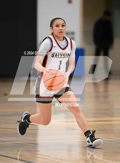 Thumbnail 1 in Priory vs. Salesian College Preparatory (Bishop O'Dowd MLK Classic) photogallery.