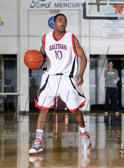 Thumbnail 2 in Freedom vs. Salesian (Gridley Invitational Basketball Tournament) photogallery.