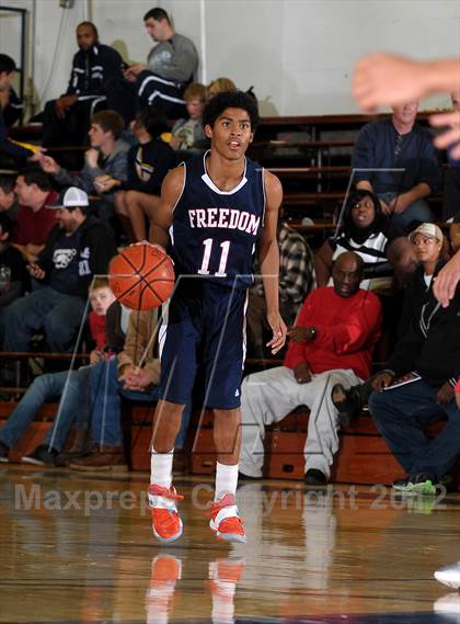 Thumbnail 2 in Freedom vs. Salesian (Gridley Invitational Basketball Tournament) photogallery.