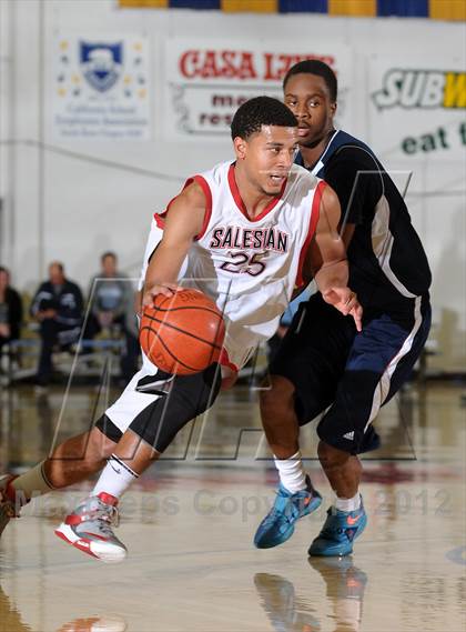 Thumbnail 3 in Freedom vs. Salesian (Gridley Invitational Basketball Tournament) photogallery.