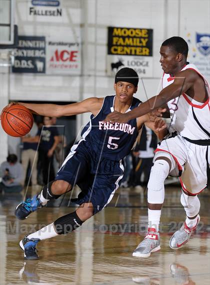 Thumbnail 3 in Freedom vs. Salesian (Gridley Invitational Basketball Tournament) photogallery.