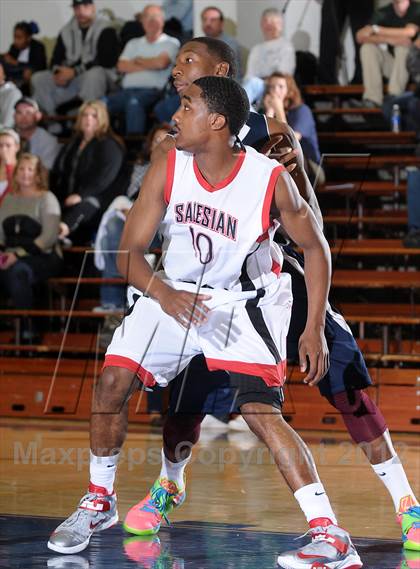 Thumbnail 2 in Freedom vs. Salesian (Gridley Invitational Basketball Tournament) photogallery.