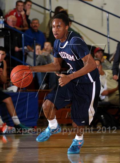 Thumbnail 1 in Freedom vs. Salesian (Gridley Invitational Basketball Tournament) photogallery.