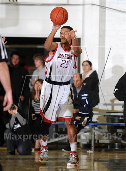 Thumbnail 2 in Freedom vs. Salesian (Gridley Invitational Basketball Tournament) photogallery.