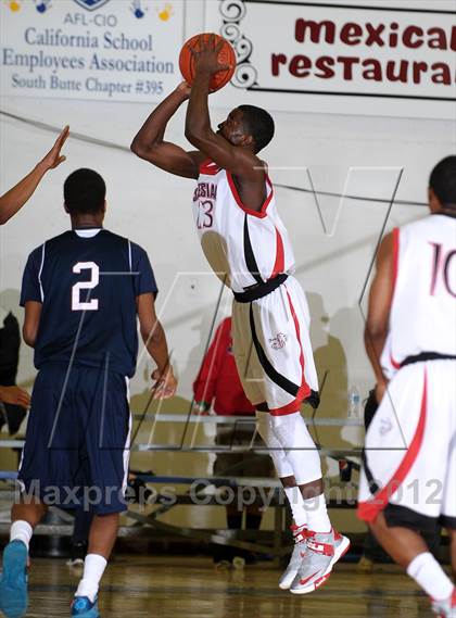 Thumbnail 2 in Freedom vs. Salesian (Gridley Invitational Basketball Tournament) photogallery.