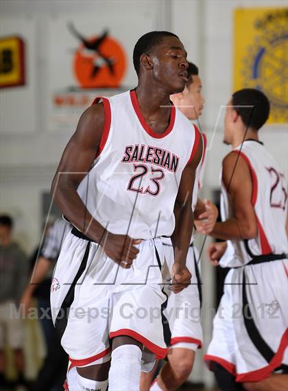Thumbnail 2 in Freedom vs. Salesian (Gridley Invitational Basketball Tournament) photogallery.