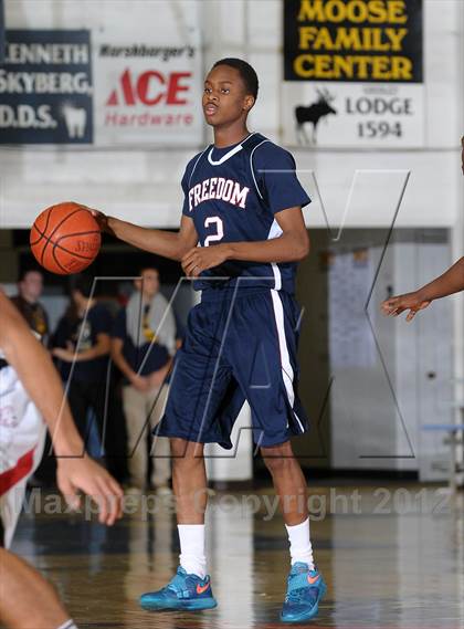 Thumbnail 1 in Freedom vs. Salesian (Gridley Invitational Basketball Tournament) photogallery.