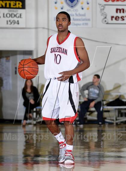 Thumbnail 3 in Freedom vs. Salesian (Gridley Invitational Basketball Tournament) photogallery.