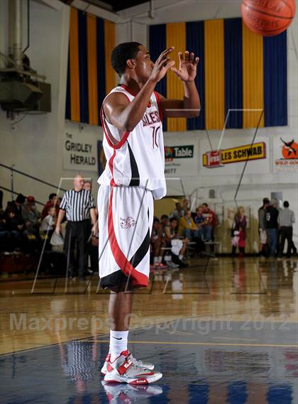 Thumbnail 3 in Freedom vs. Salesian (Gridley Invitational Basketball Tournament) photogallery.