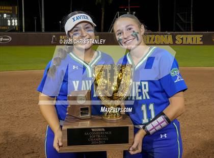 Thumbnail 3 in Queen Creek vs. Xavier College Prep (AIA 6A Final Awards) photogallery.
