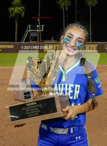 Thumbnail 3 in Queen Creek vs. Xavier College Prep (AIA 6A Final Awards) photogallery.