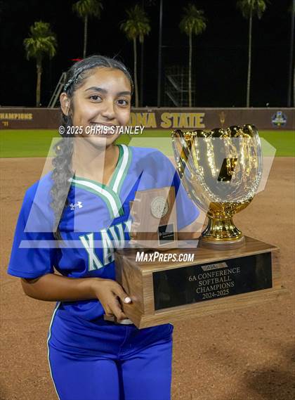 Thumbnail 3 in Queen Creek vs. Xavier College Prep (AIA 6A Final Awards) photogallery.