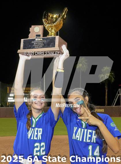 Thumbnail 3 in Queen Creek vs. Xavier College Prep (AIA 6A Final Awards) photogallery.