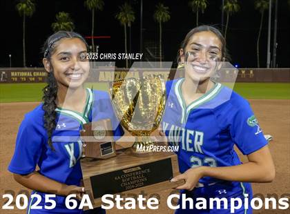Thumbnail 3 in Queen Creek vs. Xavier College Prep (AIA 6A Final Awards) photogallery.