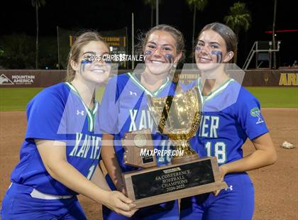 Thumbnail 3 in Queen Creek vs. Xavier College Prep (AIA 6A Final Awards) photogallery.