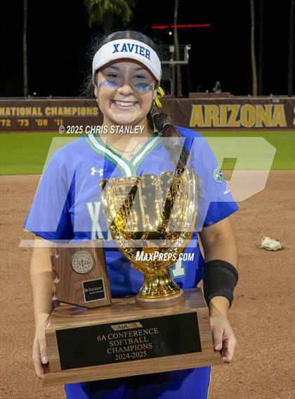 Thumbnail 3 in Queen Creek vs. Xavier College Prep (AIA 6A Final Awards) photogallery.