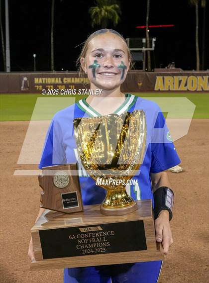 Thumbnail 2 in Queen Creek vs. Xavier College Prep (AIA 6A Final Awards) photogallery.